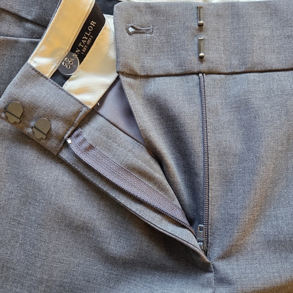 Ann Taylor Gray Dress Pants - Picture 6 of 12